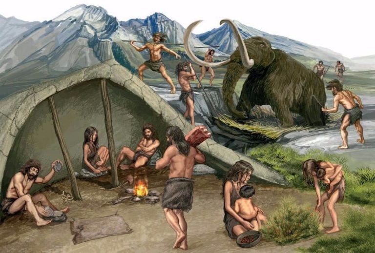 العصر الحجري القديم و كيفية تطور الإنسان البدائي