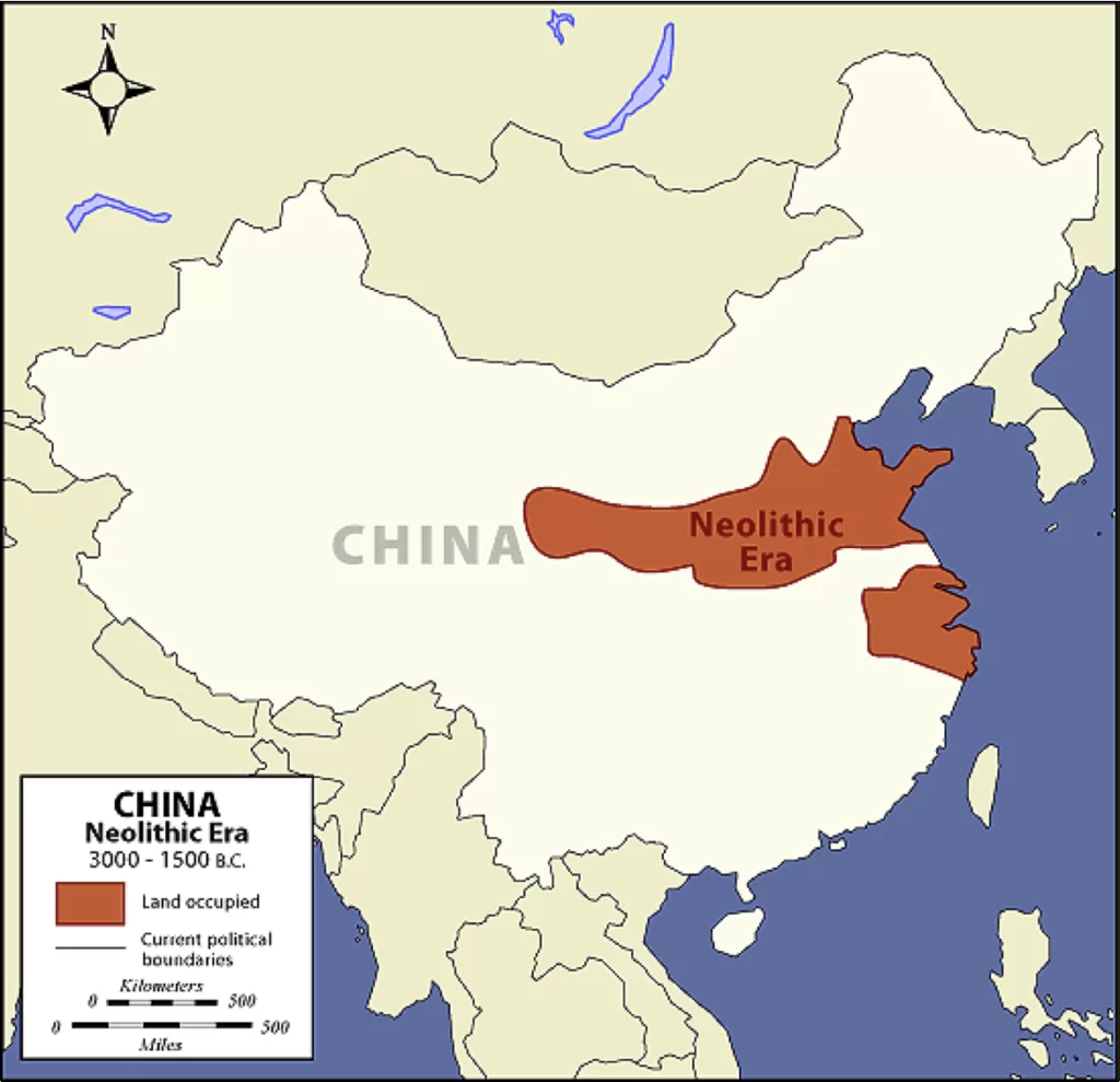 الموقع الجغرافي للحضارة الصينية القديمة